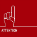 Attention With Hand Holding Up One Finger-75