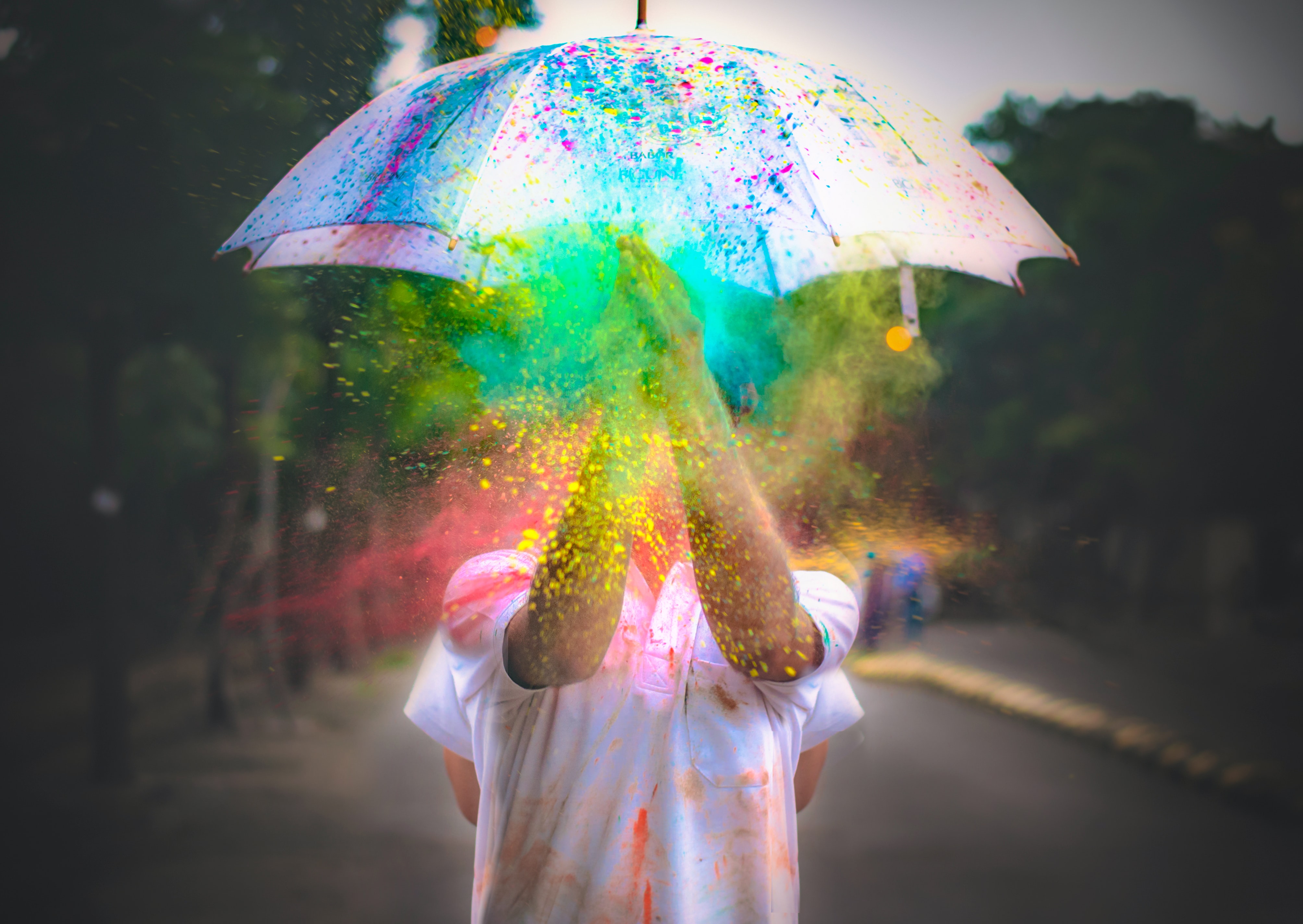 rainbow umbrella